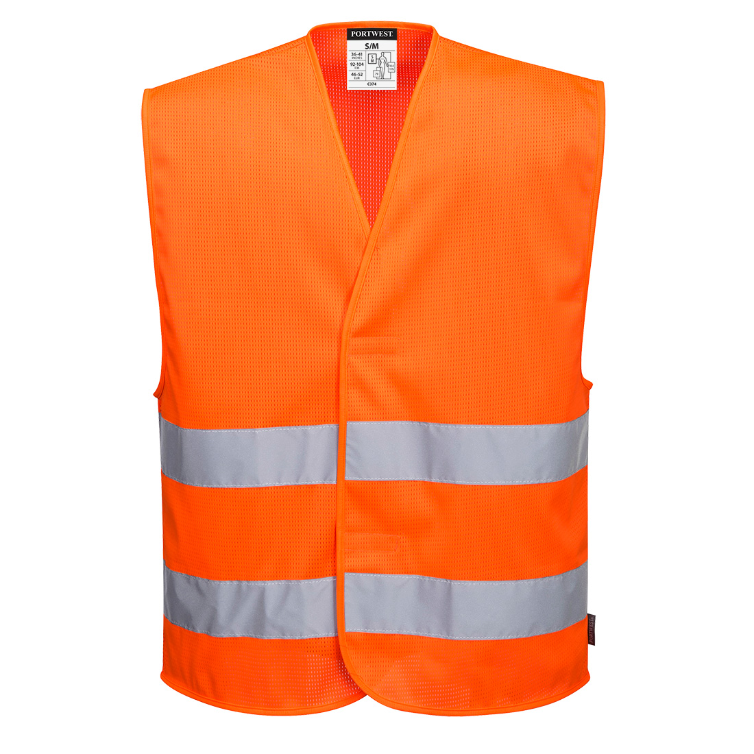Portwest C374 – Hi-Vis Mesh Two Band Vest
