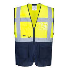 Portwest C377 – Hi-Vis Mesh Contrast Executive Vest