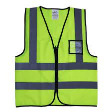 VAULTEX REFLECTIVE FABRIC VEST WITH ZIP & ID POCKET